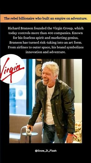 Richard Branson – The Billionaire Who Dared Everything #RichardBranson #VirginGroup #SpaceTravel