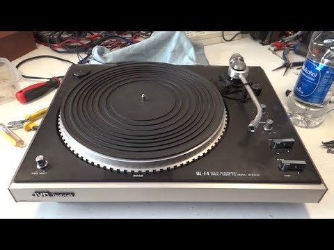 JVC QL-F4 Turntable Tray, Japan 1978 Review 2021 Restoration P1 and P2