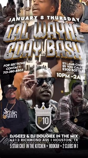 Cal Wayne | Thursday at P10 this how me starting off my bday weekend! All info on the flyer. Shout out to @moneymakinboom for putting this... | Instagram