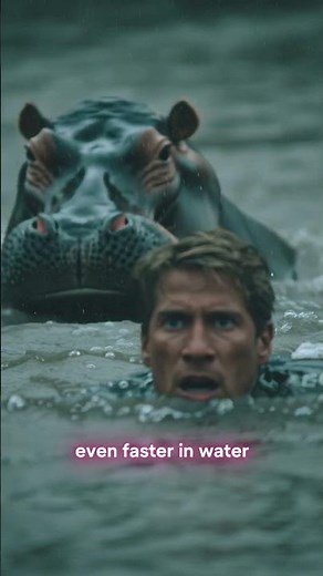 How to Survive a Hippo Attack? (Shocking Truths!) #survival #short #animals