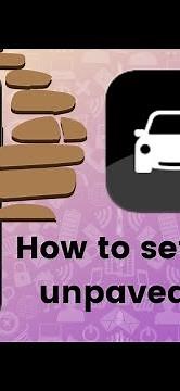 How to set to avoid unpaved roads in TomTom Go?