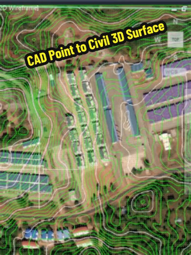 002-D39 CAD points to TIN Surface