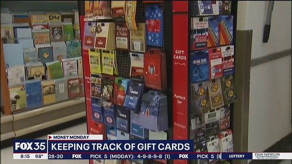 Keeping track of gift cards