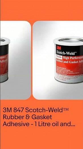 3M 847 Scotch-Weld™ Rubber & Gasket Adhesive - 1 Litre oil and water resistance