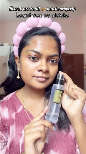How to use snail 🐌 mucin properly #snailmucin #shortsfeed