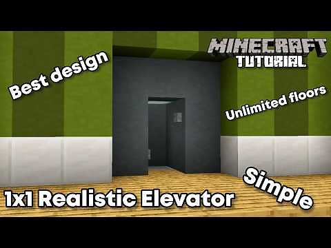 1x1 BEST Multifloor Realistic Elevator | Minecraft 1.21 Redstone Tutorial
