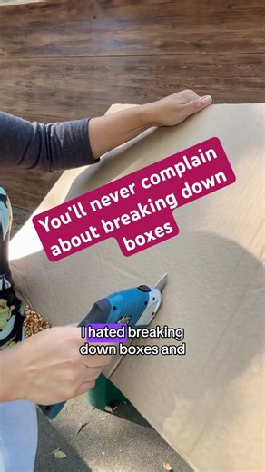 You’ll love breaking down boxes