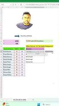 How to Use FILTER with Multiple Criteria (AND) in Excel Telugu Tutorial