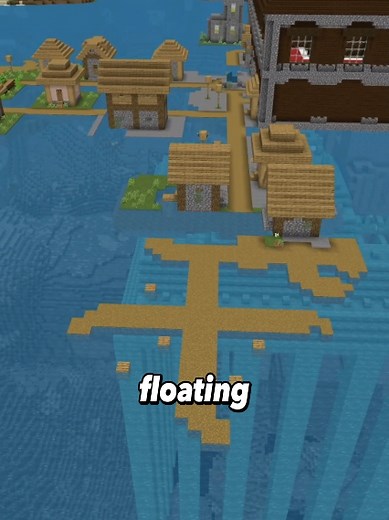 Minecraft Seed: Village Inside Mansion on Ocean Monument (Bedrock)