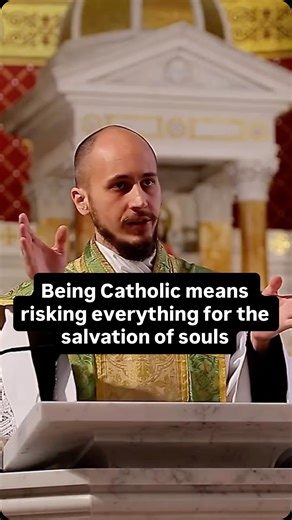 Must Be Catholic on Instagram: "Being Catholic means risking everything for the salvation of souls. Father Joseph Morgan of the Fathers of Mercy explains the courage of English Catholic martyrs who risked their lives to bring souls back into full unity with the Church. He challenges modern Catholics to reject complacency and recover a real zeal for the salvation of souls."
