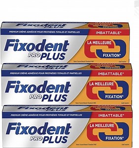 Fixodent PRO PLUS LOT OF 3 X 40 G - VERBETERD FORMULE - Dual Power - Kleefpasta -... | bol