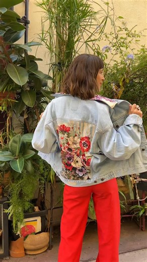Frankie. on Instagram: "🌼 Bloom, baby, bloom! 🌼 Monday, Tuesday, Wednesday… every day’s a good day for a new upcycled jacket! This new series of upcycled jackets is all about blooming, giving vintage denim and forgotten needlepoints a second life as wearable art. Each piece is one of a kind, stitched with care, inspired by the beauty of nature and the joy of transformation. ✨ Landing tonight at 7 pm CET on Frankie-shop.com Which one would you wear on repeat? 👀 💐 . . . . #frankiecollection #s