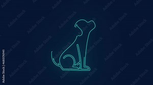 pet adoption animal care logo animation