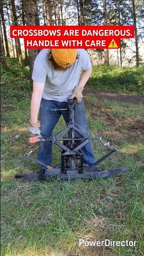 Spring Powered Crossbow #crossbows #DIY #welding #crossbow