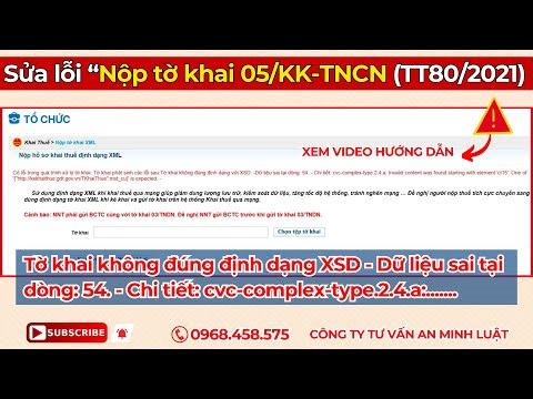 ⭕Fix the error "Submit declaration form 05/KK-TNCN - Personal income tax declaration form (Circul...