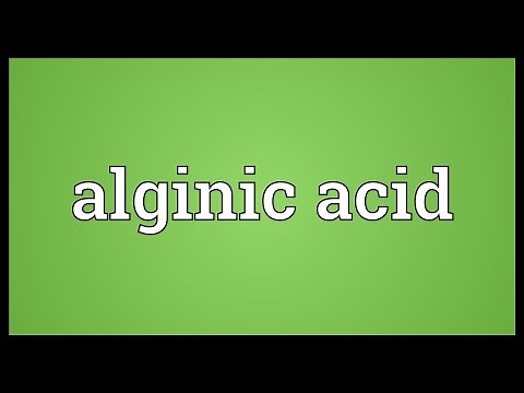 Alginic acid Meaning