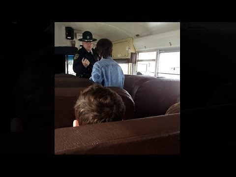 kid tries to run from cop...