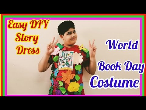 Last minute world book day costume | Diy story fancy dress| easy garden character dressup