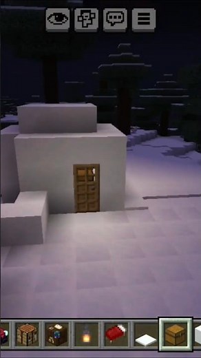 #minecraft Snowfall House Build ❄️ | Beautiful Winter House in Snow BiomeI