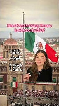 Most popular baby names in Mexico! #mexico #babynames #spanishbabynames