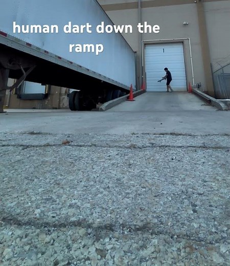 human dart skateboard