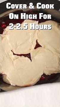 Easy Crockpot Cherry Cobbler | The Best Party Or Potluck Dessert!