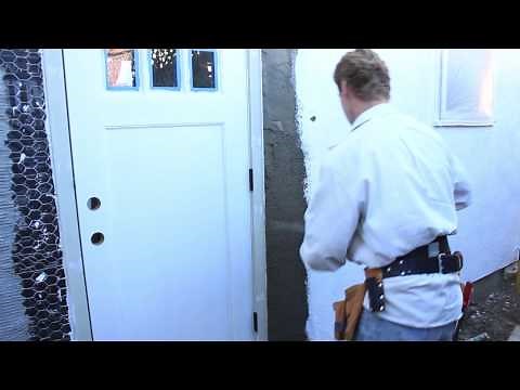 Installing doors or windows after stucco work?