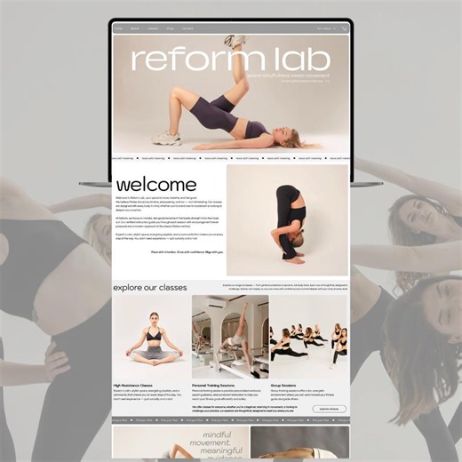 Wix Pilates Website Template | Modern Fitness Yoga Gym Studio | Customisable Wellness Site for Instructors, Coaches & Businesses Web Online - Etsy Canada