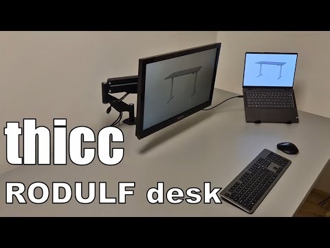 ｔｈｉｃｃ Rodulf Desk - Ikea standing desk mod
