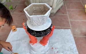WORLD'S MOST BEAUTIFUL FLOWERPOT - DIY Simple and Beautiful Flower Pots - Garden Decoration #CementCraftIdeas | Cement Craft Ideas