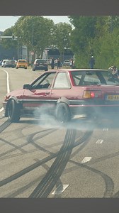 Toyota AE86 Sideways 💨 #ae86 #toyotaae86 #jdm #initiald #takumi #jdm #donut #drifting #burnout #jdmdrift #ae86drift | DutchMotorsport