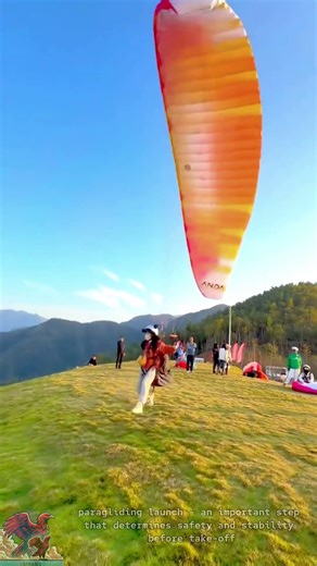 Proper Paragliding Launch Technique #tools #shorts #viral #creative