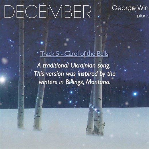 Multiple musicians from acapella groups to metal bands have their own rendition of "Carol Of The Bells". What's your favorite? Listen to the full December album: https://fanlink.to/georgewinston-december | George Winston