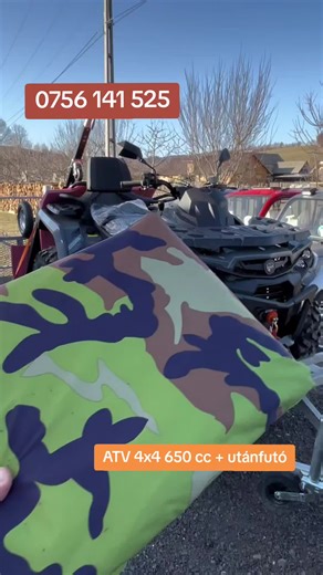 Törzskönyves Aodes Pathcross 650 ATV Ez az ATV 650 cm³-es V-Twin motorral van felszerelve, két hengerrel. Ez nagyobb nyomatékot, egyenletesebb teljesítményt és simább működést biztosít a egyhengeres motorral rendelkező ATV-khez képest. Ez egy nagy utilitáris off-road ATV, választható 4x4 hajtással, EPS szervokormánnyal és csörlővel, amelyet nehéz terepre, erdőbe vagy erdei utakra terveztek. Vonóhoroggal rendelkezik, így utánfutó csatlakoztatható fa, anyagok vagy felszerelések szállítására. A RAR