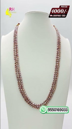 High Luster Pink Pearls Customized Necklace | Premium Elegant Jewellery