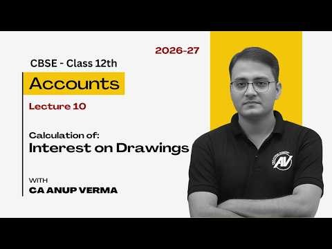 Calculation of Interest on Drawings | Class 12 Accounts | Chapter 1 Accounting for Partnership