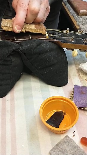 3.7K views · 54 reactions | My favorite way to shim a nut. Paper and CA glue. #luthier #guitar #guitartok #acousticguitar | Jessica.violins | Facebook