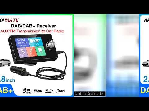 DAB Radio DAB+ Receiver with 2.8" Screen In Car Stereo Sound Digital Signal Antenna Adapter FM Trans