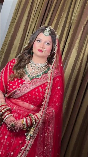 The Most Beautiful Bride of the Season #indianyoutuber #makeup #mathuramakeupartist