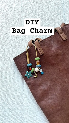 DIY Flower + Letter Bag Charm | Jingdezhen Porcelain Beads + Acrylic