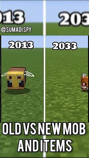 old VS new mobs and items #minecraft #shorts #nostalgia @SUMADI_SPY
