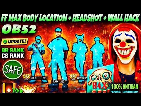 FF Max + FF GLOBAL 3D Hologram Config File | OB52 Free Fire Enemy Location Hack | Free Fire panel ||