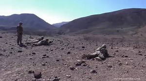 U.S. Army Soldiers assigned to Combined Joint Task Force – Horn of Africa's (CJTF-HOA) East African Response Force (EARF), conduct team maneuvers through mountainous terrain during live fire exercises in Djibouti, Africa. The purpose of the EARF is to serves as one of U.S. Africa Command's crisis response capabilities to protect American interests on the continent of Africa should any threats arise, and is tasked with responding to emergency situations at U.S. Embassies in the East African regio