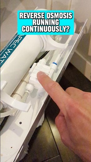 APEC Reverse Osmosis continuously running, draining wastewater #shorts #waterfilter #reverseosmosis