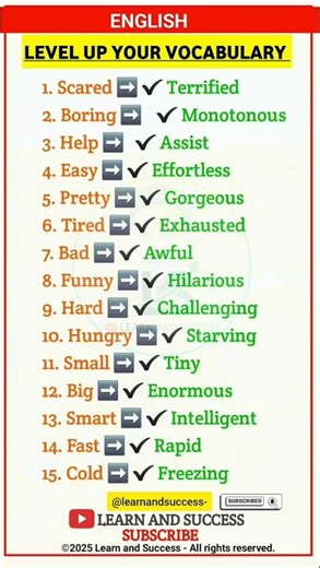 Stop Using These 15 Simple English Words! 🛑 | Level Up Your Vocabulary