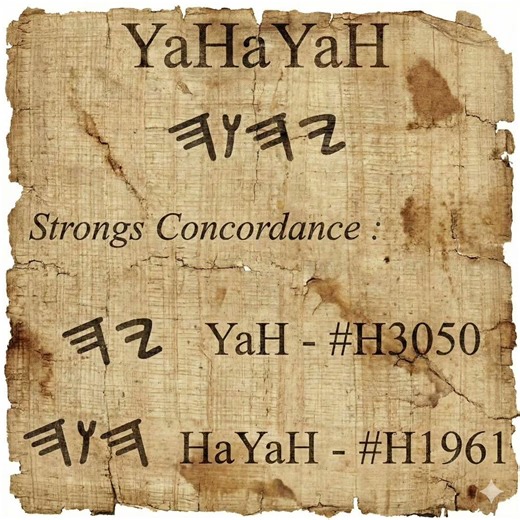 The ancient Hebrew name of Yah