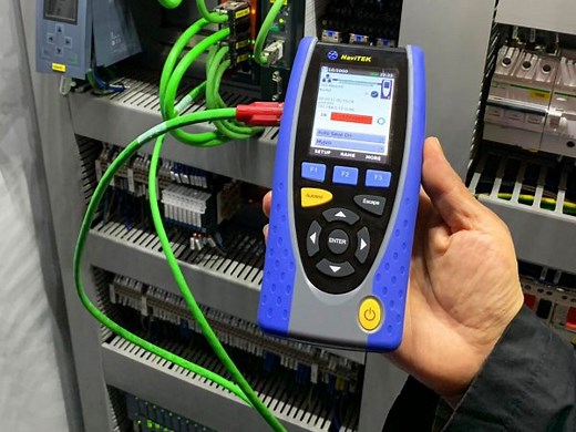 PROFINET tester NaviTEK IE to troubleshoot industrial Ethernet networks