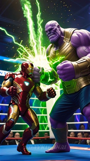 Iron Man vs Thanos 🥊 Infinity Gauntlet Boxing Edition #Marvel #Shorts