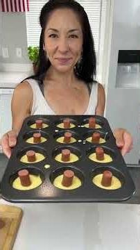 corn dog bites #easycooking #recipeoftheday #recipeideas #appetizer #corndog #yummyfood