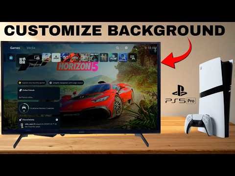 How To Set Custom Background On PS5 Pro